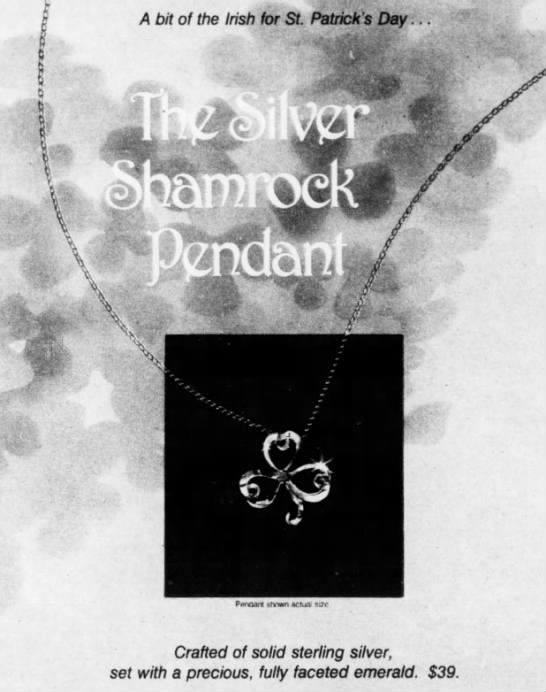 The Silver Shamrock Pendant